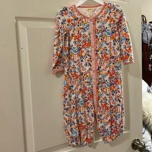 Matilda Jane floral one piece snap onesie.